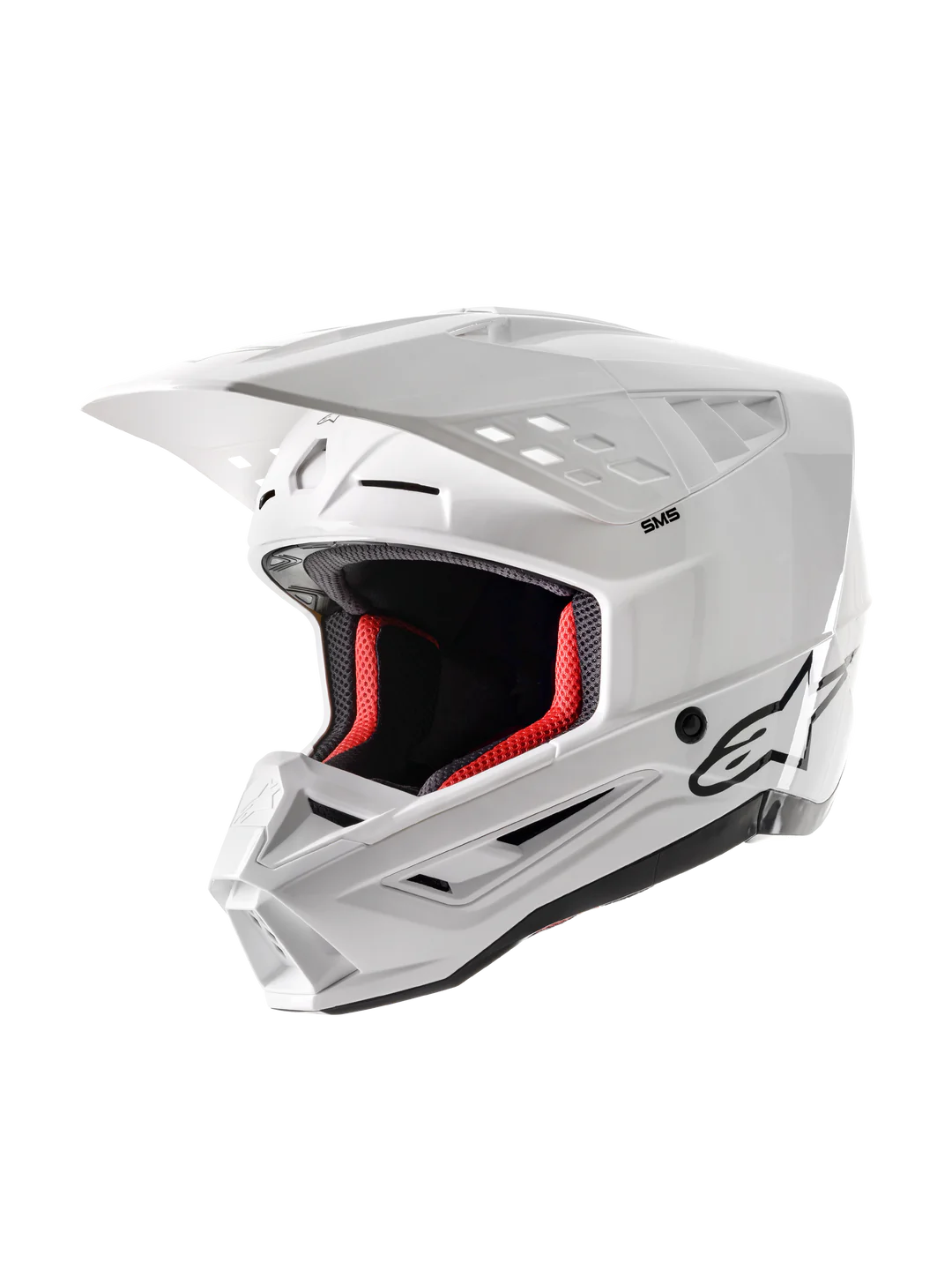 ALPINESTARS S-M5 SOLID HELMET ECE 22.06 - WHITE GLOSSY