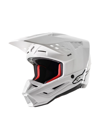 ALPINESTARS S-M5 SOLID HELMET ECE 22.06 - WHITE GLOSSY