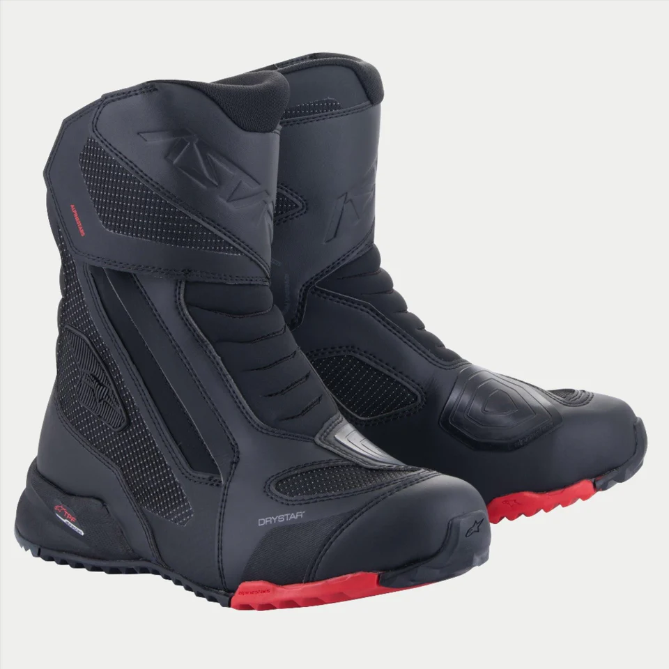 ALPINESTARS RT-7 DRYSTAR BOOTS - BLACK RED