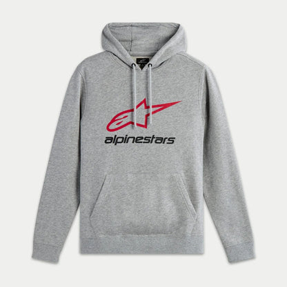 ALPINESTARS ALWAYS HOODIE V3 - GREY HEATHER/RED/BLACK