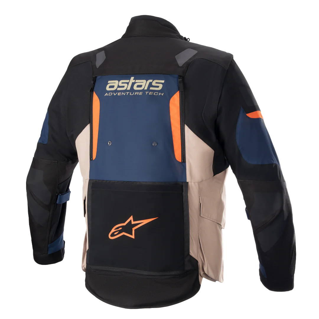 ALPINESTARS HALO DRYSTAR JACKET - DARK BLUE DARK KHAKI FLAME ORA