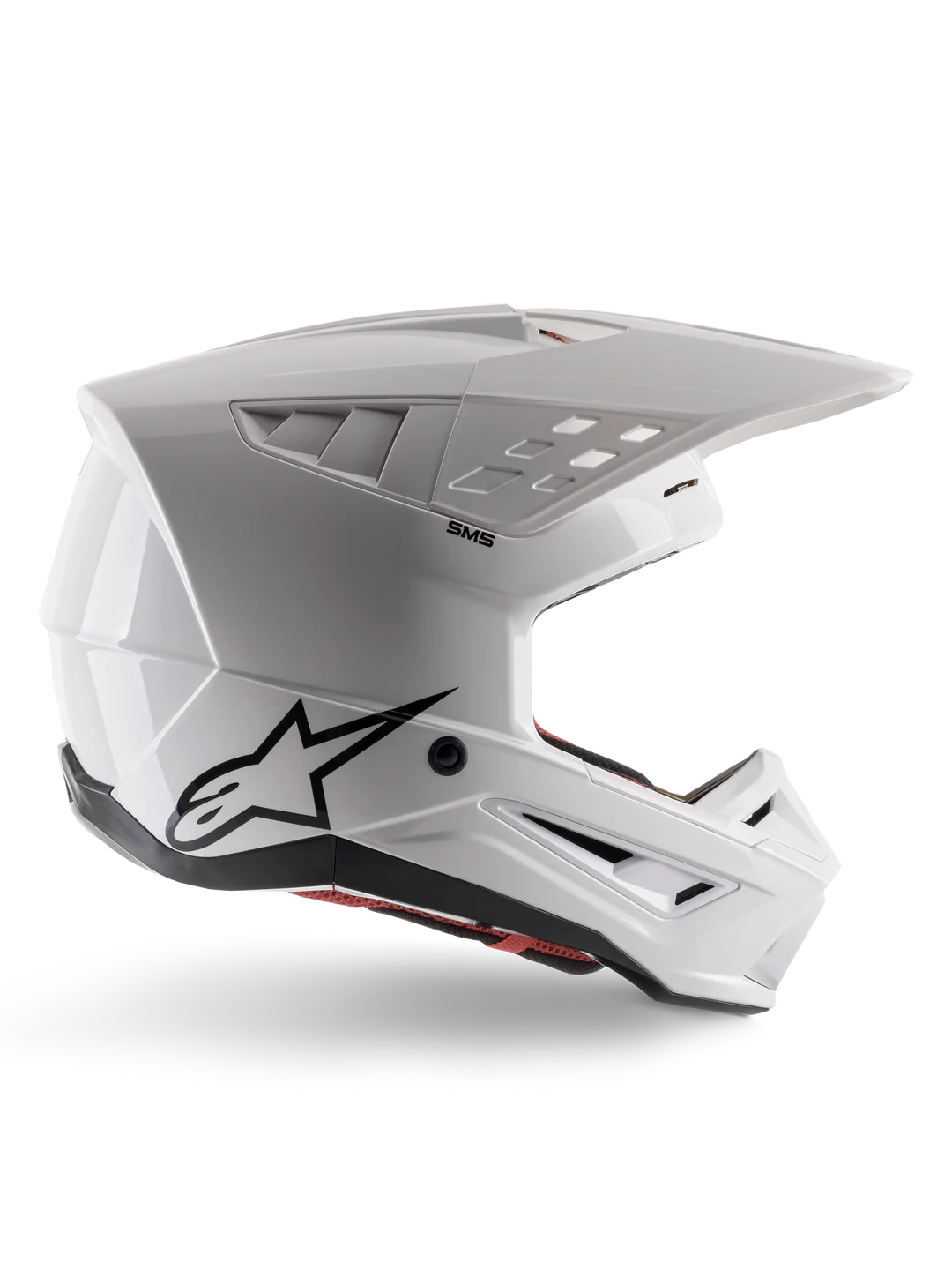 ALPINESTARS S-M5 SOLID HELMET ECE 22.06 - WHITE GLOSSY