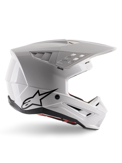ALPINESTARS S-M5 SOLID HELMET ECE 22.06 - WHITE GLOSSY