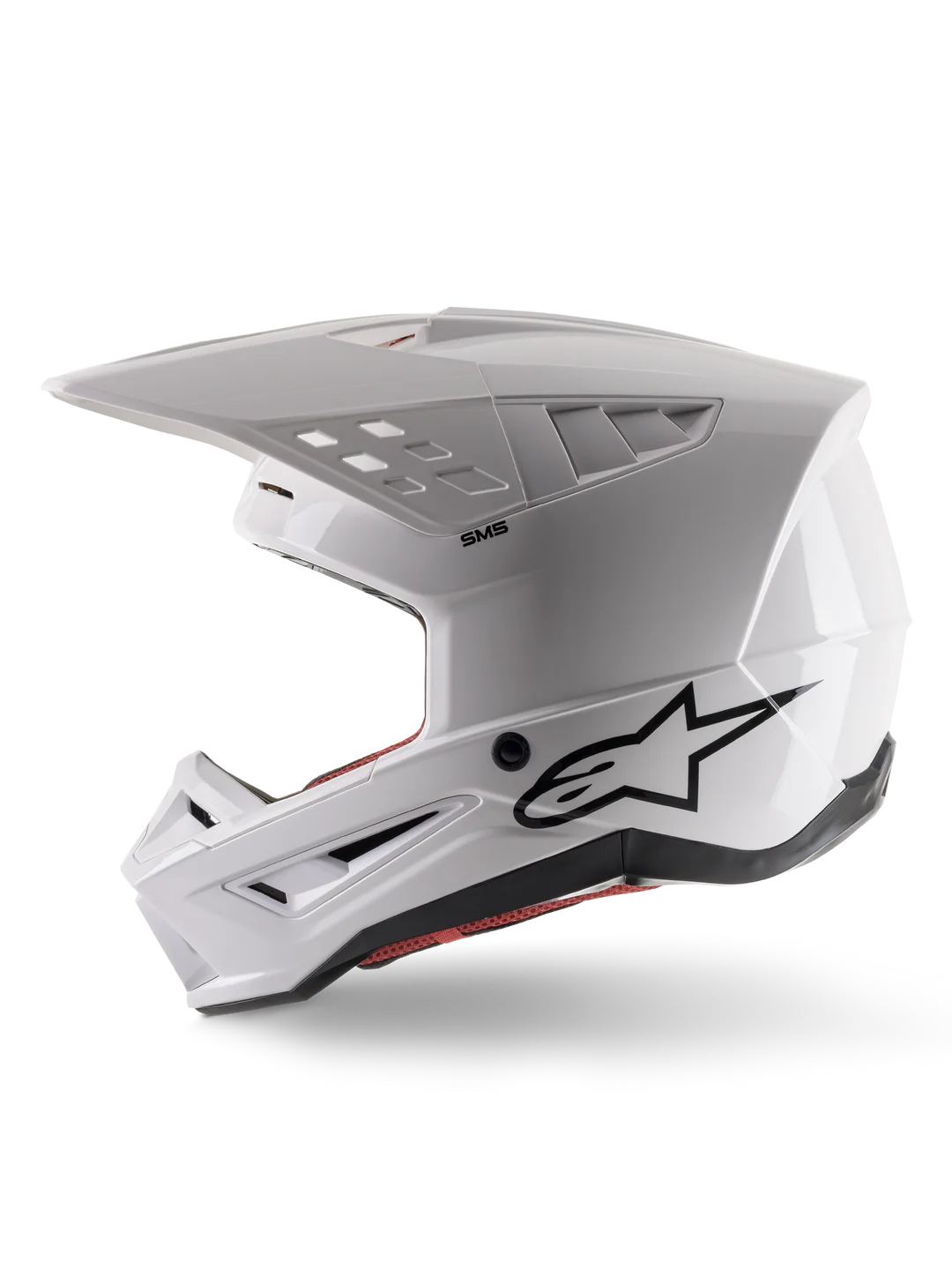 ALPINESTARS S-M5 SOLID HELMET ECE 22.06 - WHITE GLOSSY