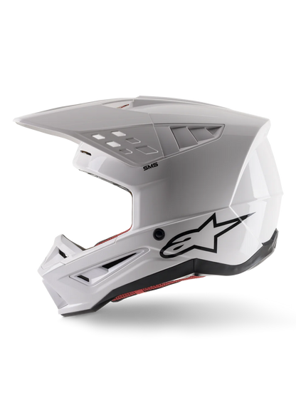 ALPINESTARS S-M5 SOLID HELMET ECE 22.06 - WHITE GLOSSY