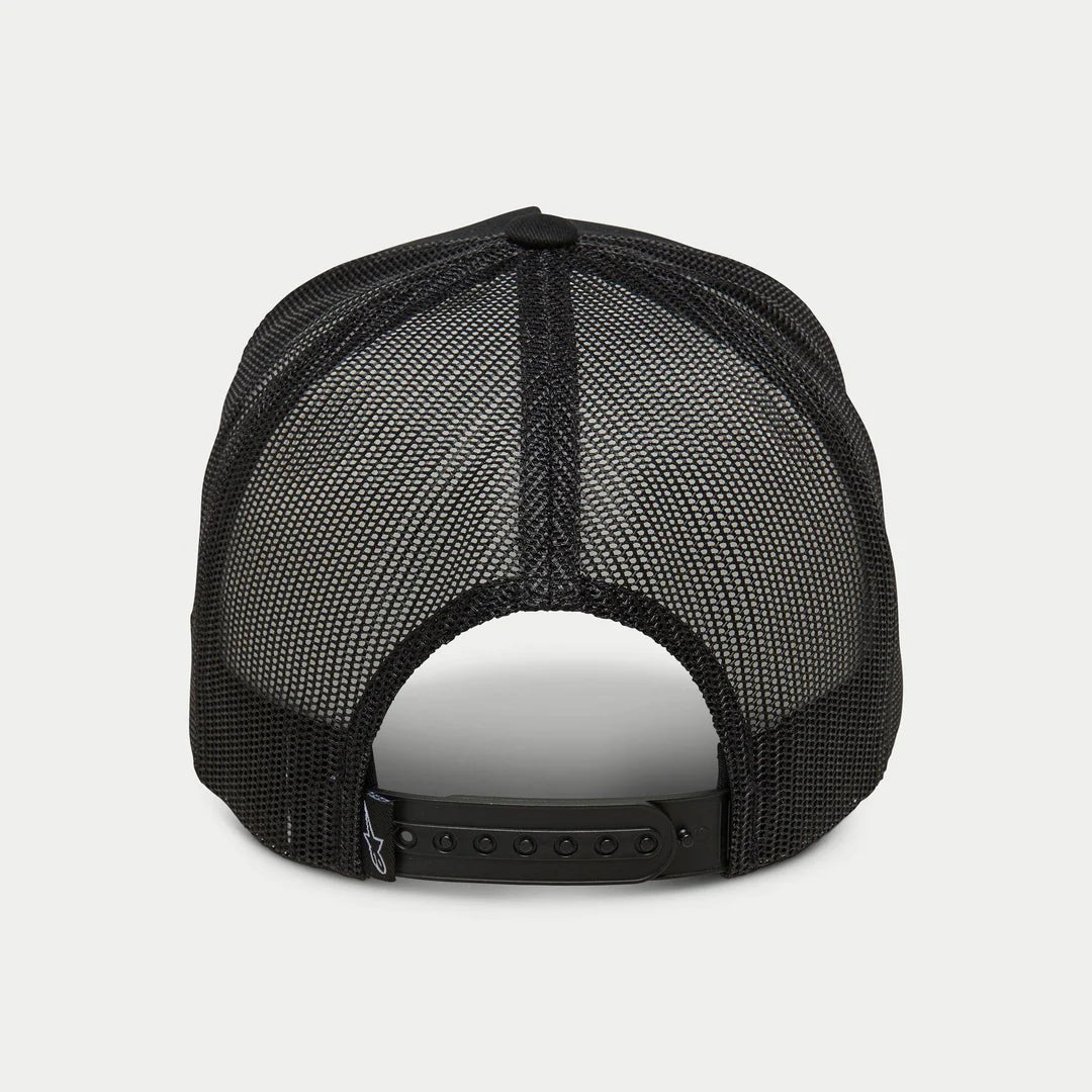 ALPINESTARS HERITAGE PATCH TRUCKER HAT - BLACK/BLACK