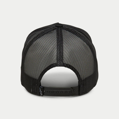 ALPINESTARS HERITAGE PATCH TRUCKER HAT - BLACK/BLACK