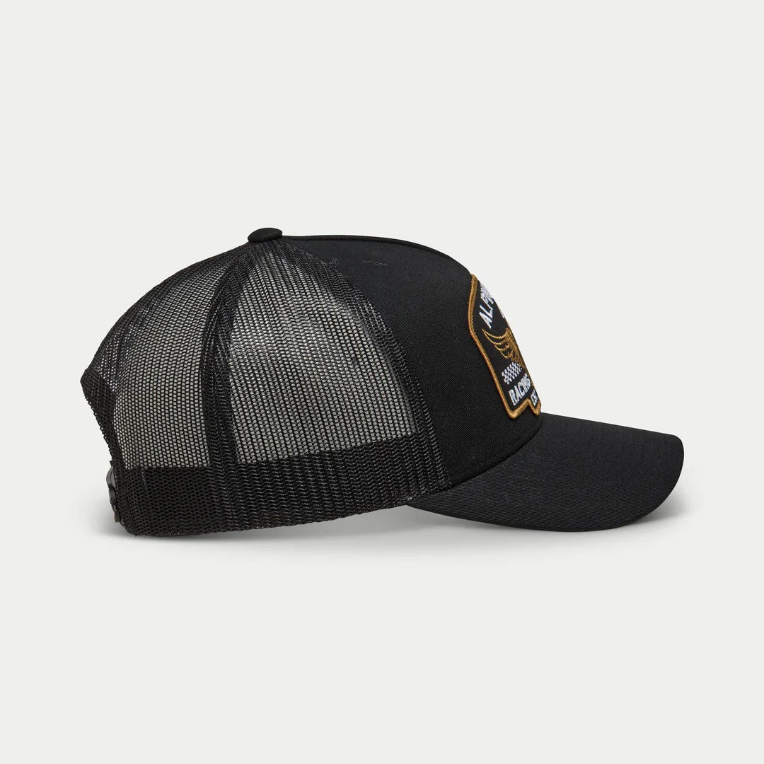 ALPINESTARS HERITAGE PATCH TRUCKER HAT - BLACK/BLACK