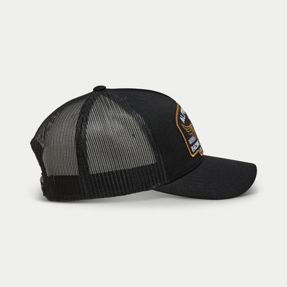 ALPINESTARS HERITAGE PATCH TRUCKER HAT - BLACK/BLACK